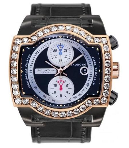 Luxury Replica DELACOUR SAQRONO EGO TI PVD watch WATP0062-1162